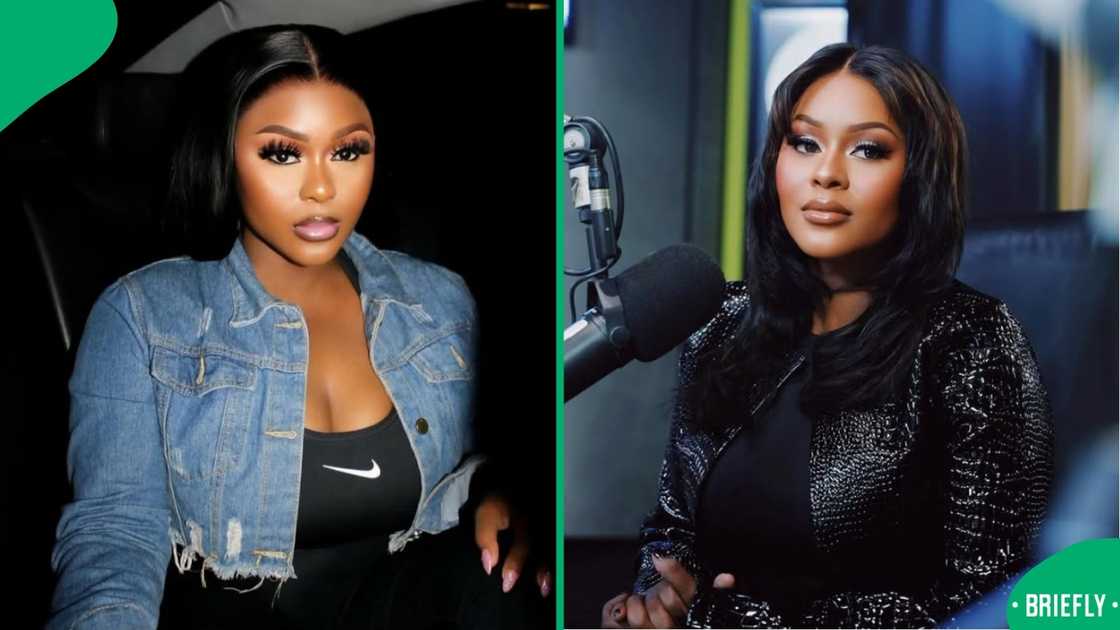 Inno Morolong said she gave her former partner a "hard one"