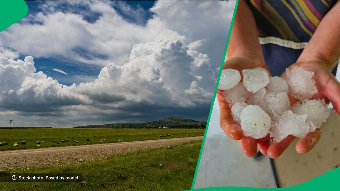 KZN hail in video
