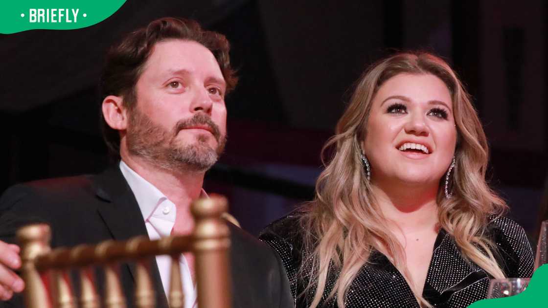 Brandon Blackstock and Kelly Clarkson in Hollywood