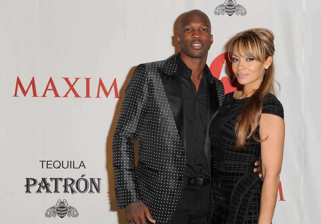Evelyn Lozada's ex-husband, Chad Johnson, in Dallas Evelyn Lozada's ex-husband, Chad Johnson, in Dallas