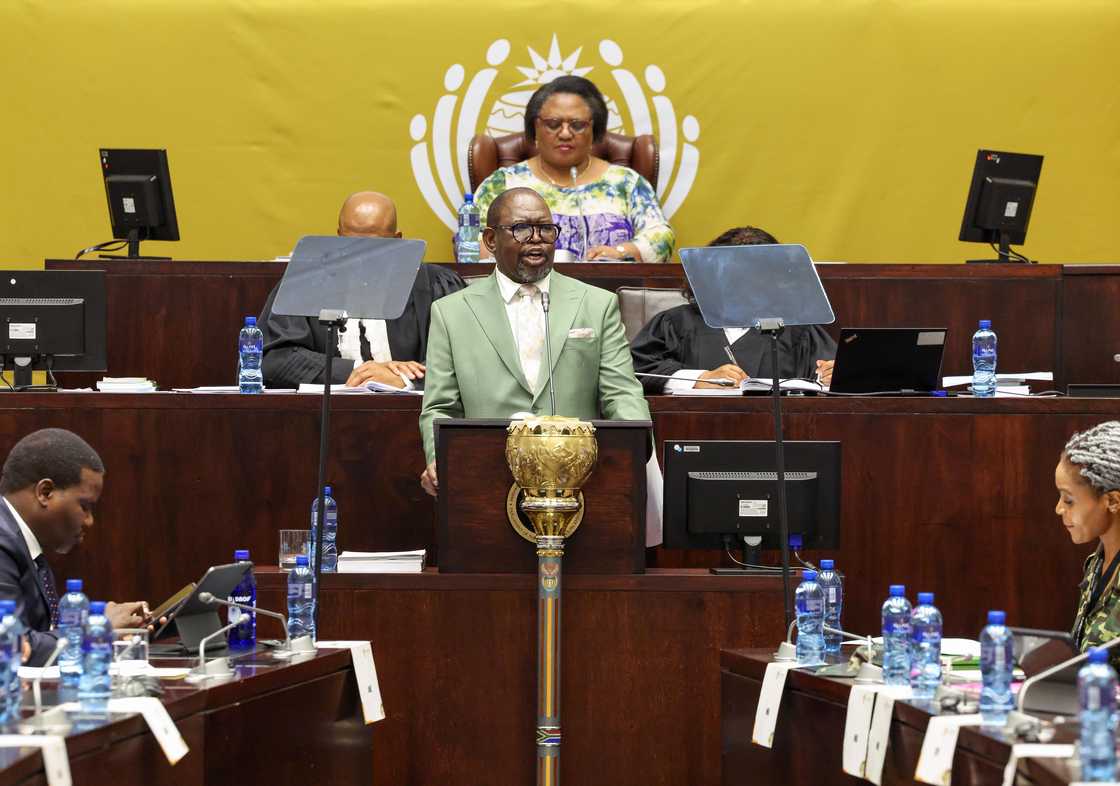 Enoch Godongwana discussed the Mid-Term budget in Parliament
