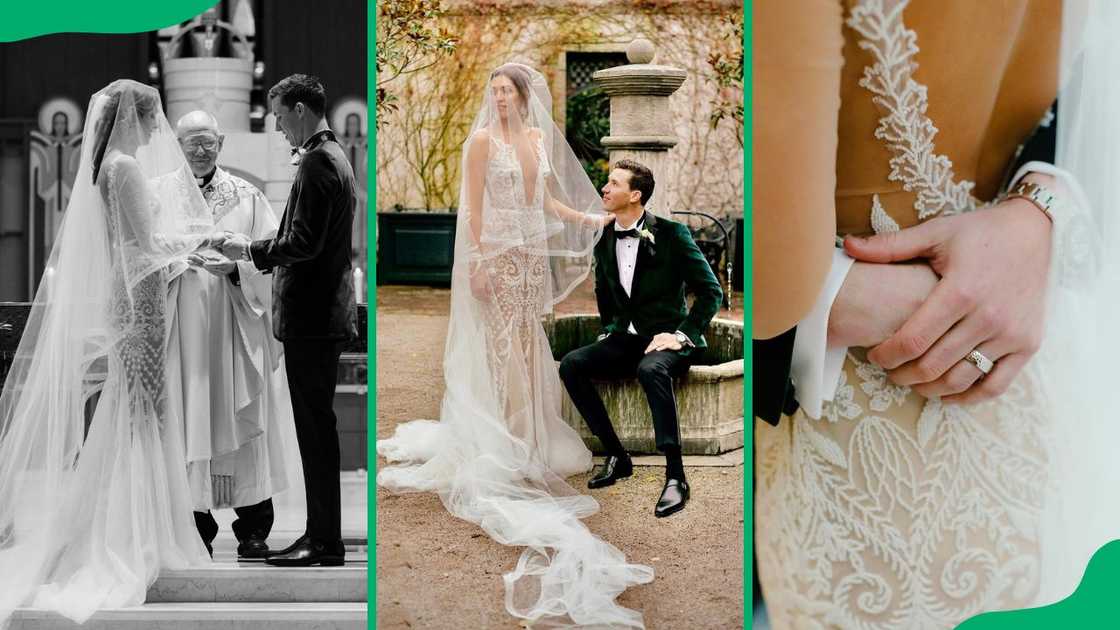 Walker Buehler and McKenzie Marcinek during their wedding in 2021 Walker Buehler and McKenzie Marcinek during their wedding in 2021