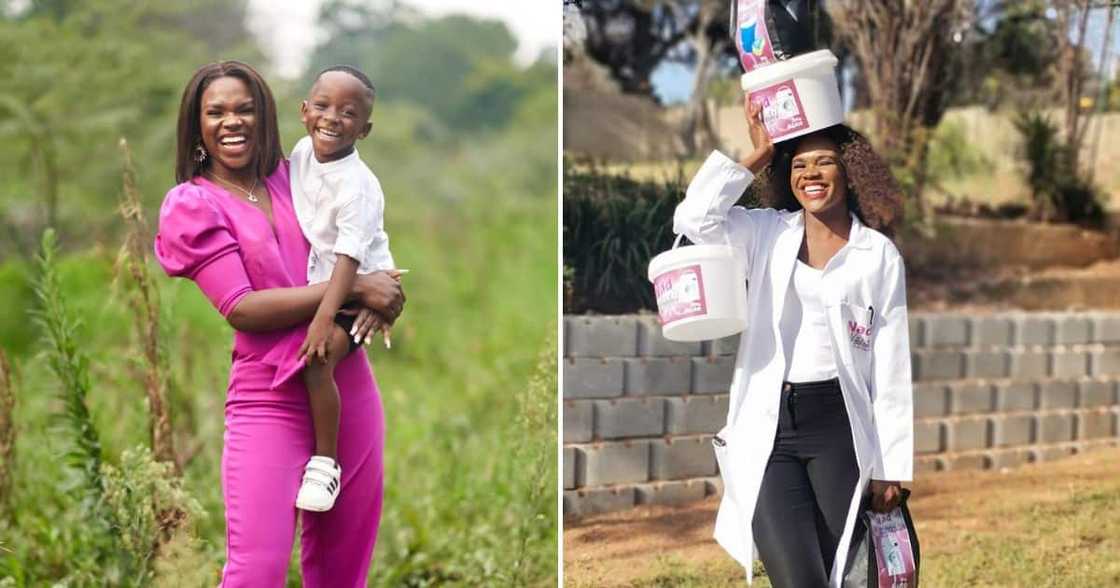 Single mom Nandi Hlungwani stuck in China during Covid-19 starts washing powder business Single mom Nandi Hlungwani stuck in China during Covid-19 starts washing powder business