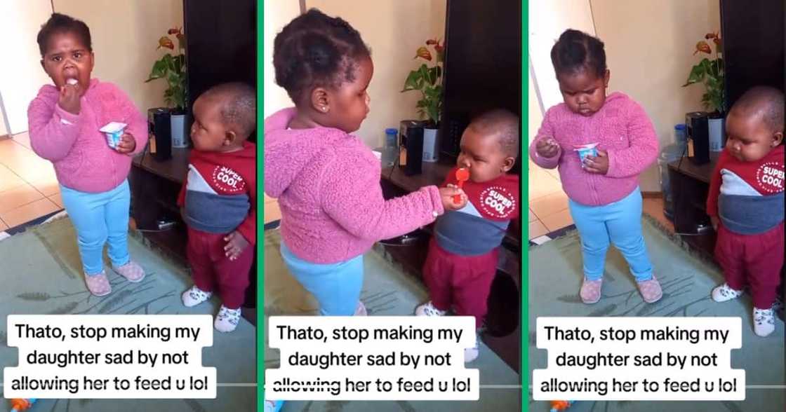 sister tries feeding brother sister tries feeding brother