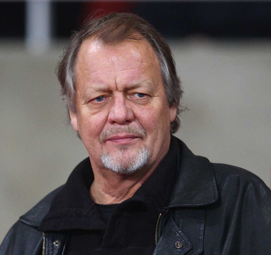 Actor David Soul at the UEFA Champions League Group G match Actor David Soul at the UEFA Champions League Group G match
