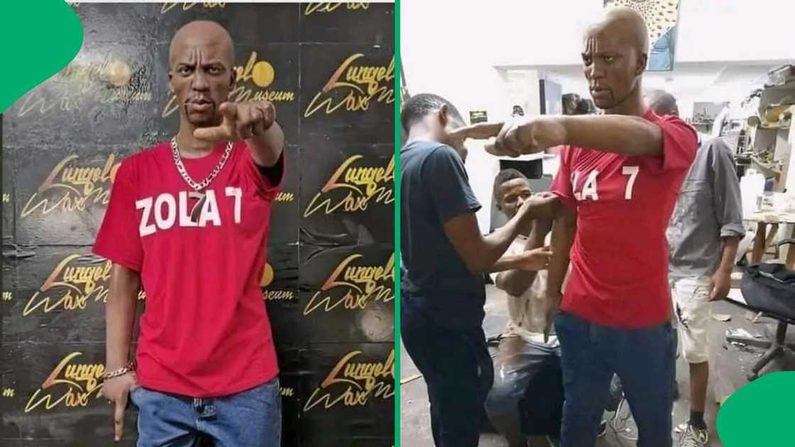 Dr Lungelo Gumede made a life-size statue of Zola 7. Dr Lungelo Gumede made a life-size statue of Zola 7.