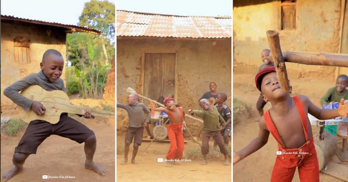 A group of Ugandan kids jammed along to a Harry Styles song. A group of Ugandan kids jammed along to a Harry Styles song.