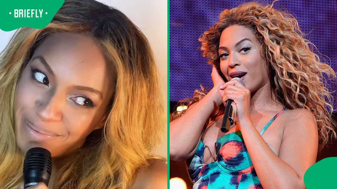 A woman showed that she resembled Beyoncé.