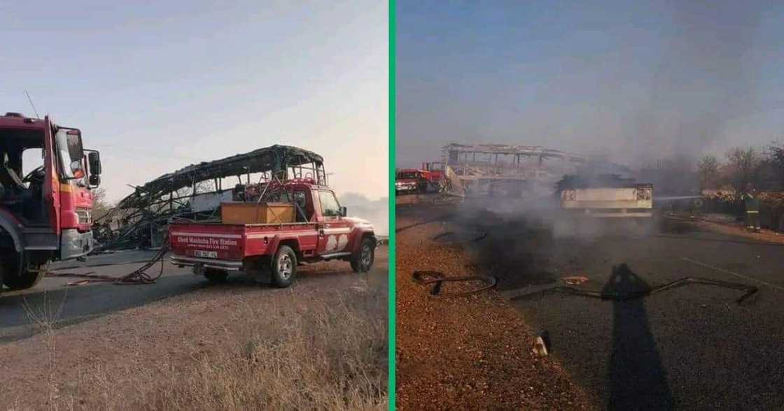 Collage image of bus crash in Musina,Limpopo Collage image of bus crash in Musina,Limpopo