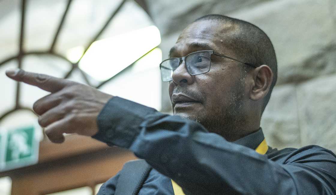 Member of Parliament Fadiel Adams opened a case against General Nhlanhla Mkhwanazi Member of Parliament Fadiel Adams opened a case against General Nhlanhla Mkhwanazi