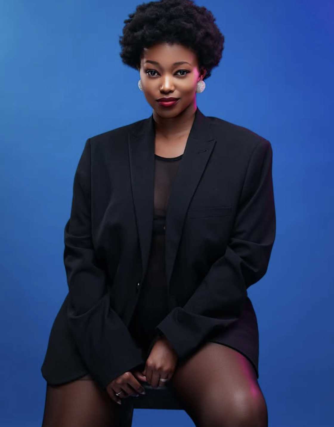 Six Nyamane encouraged young girls to not shrink themselves and reminded them that they are enough Six Nyamane encouraged young girls to not shrink themselves and reminded them that they are enough