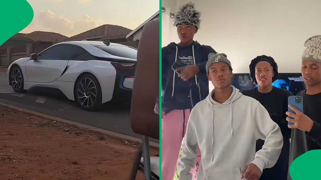 A TikTok video of men calling a BMW 318 an aviator left many people amused.