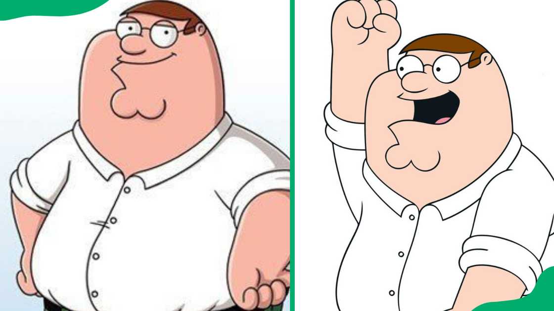 Peter Griffin from Family Guy. Peter Griffin from Family Guy.