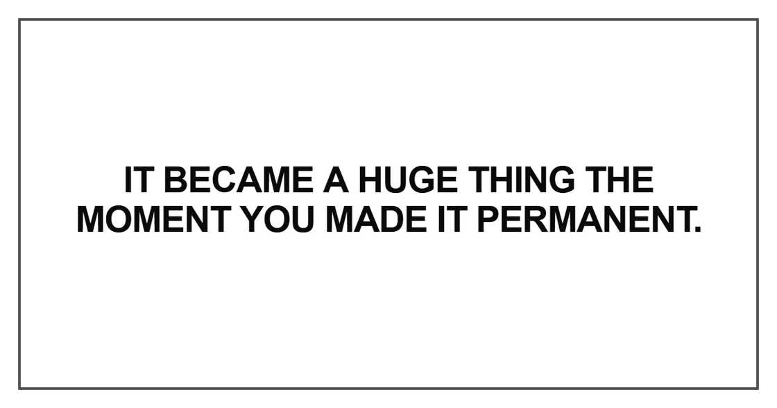 It became a huge thing the moment It became a huge thing the moment