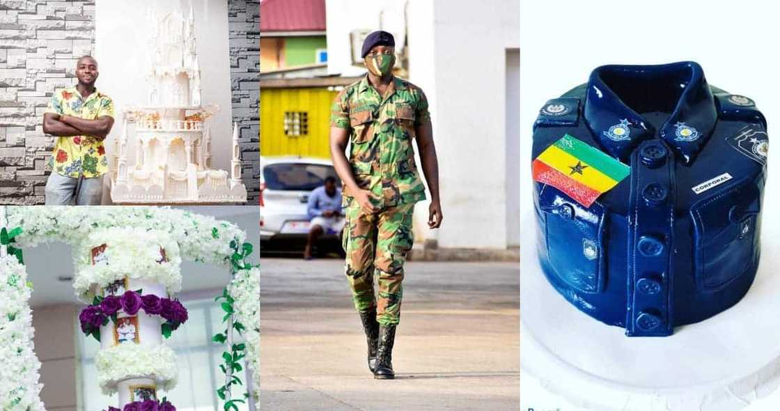 Bakers King: Meet Ghanaian Military Officer who Creates Extraordinary cake Designs