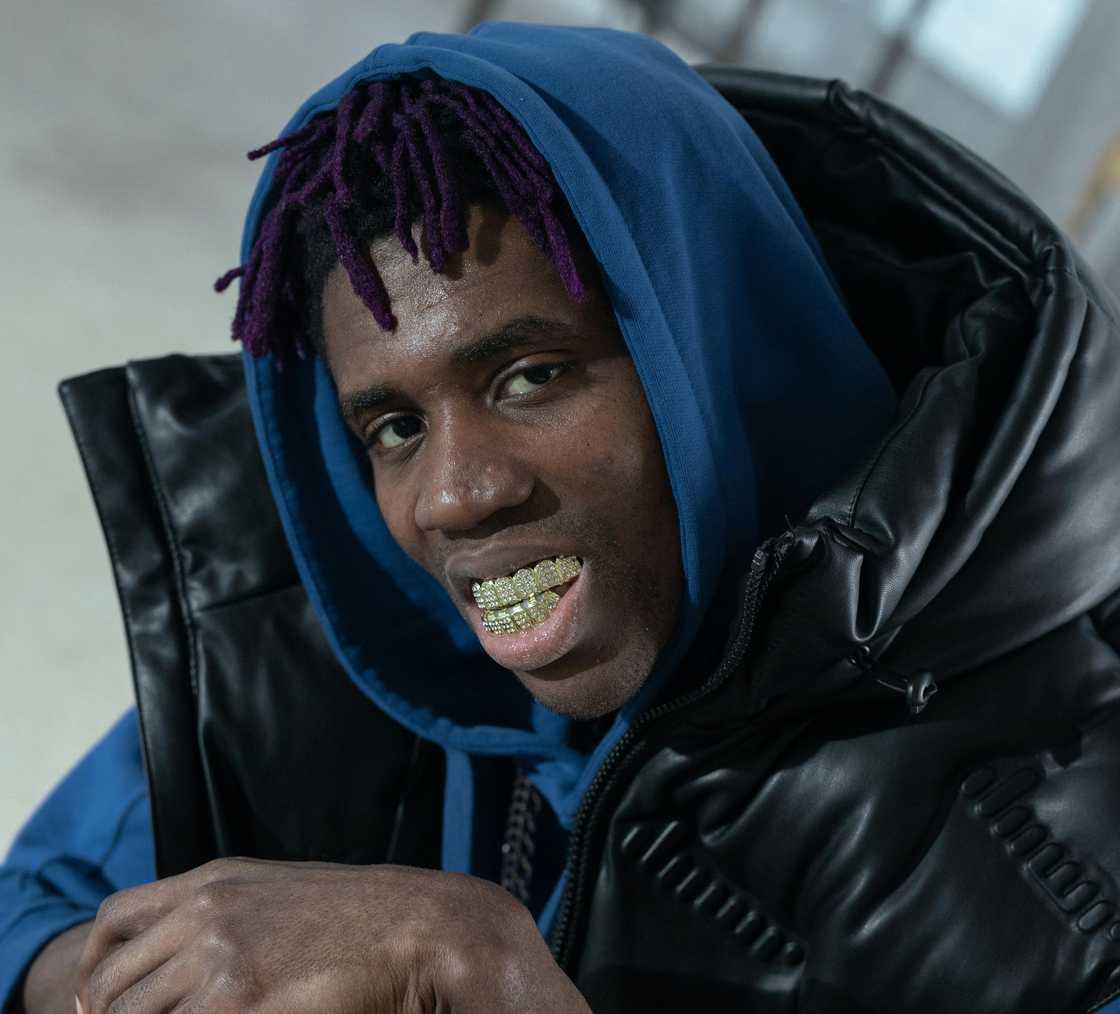 A rapper posing A rapper posing