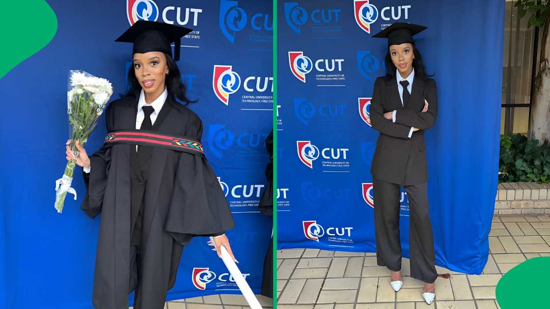 South Africans shared their happiness for a graduate who received a hearty round of applause from some KFC employees. South Africans shared their happiness for a graduate who received a hearty round of applause from some KFC employees.