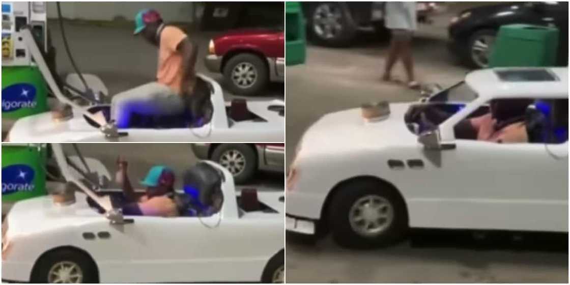 The unique car got people talking online The unique car got people talking online