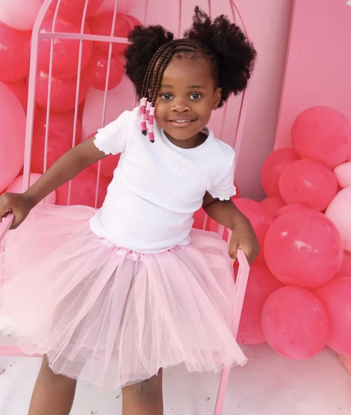Asante Mohosana received birthday wishes from her parents' fans and celebrity friends