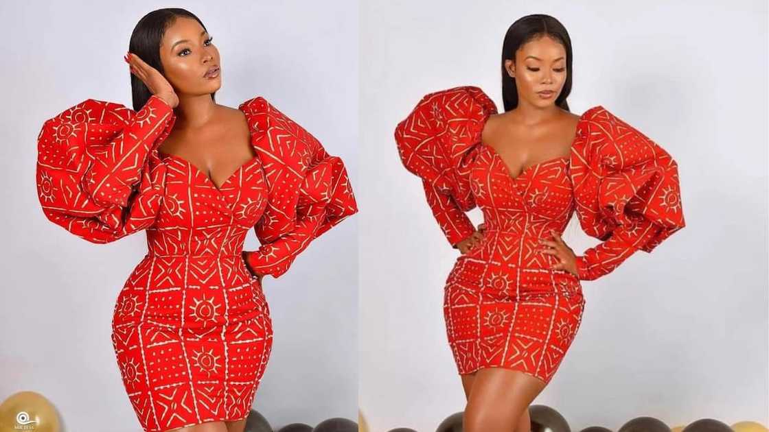 Mini bodycon with extra-large puffy sleeves Mini bodycon with extra-large puffy sleeves