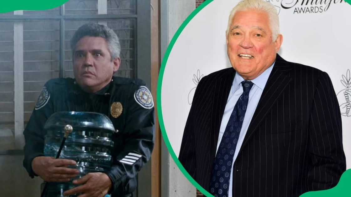 G. W. Bailey carries a bottle of water, and him at the 33rd Annual Imagen Awards at JW Marriott Los Angeles.