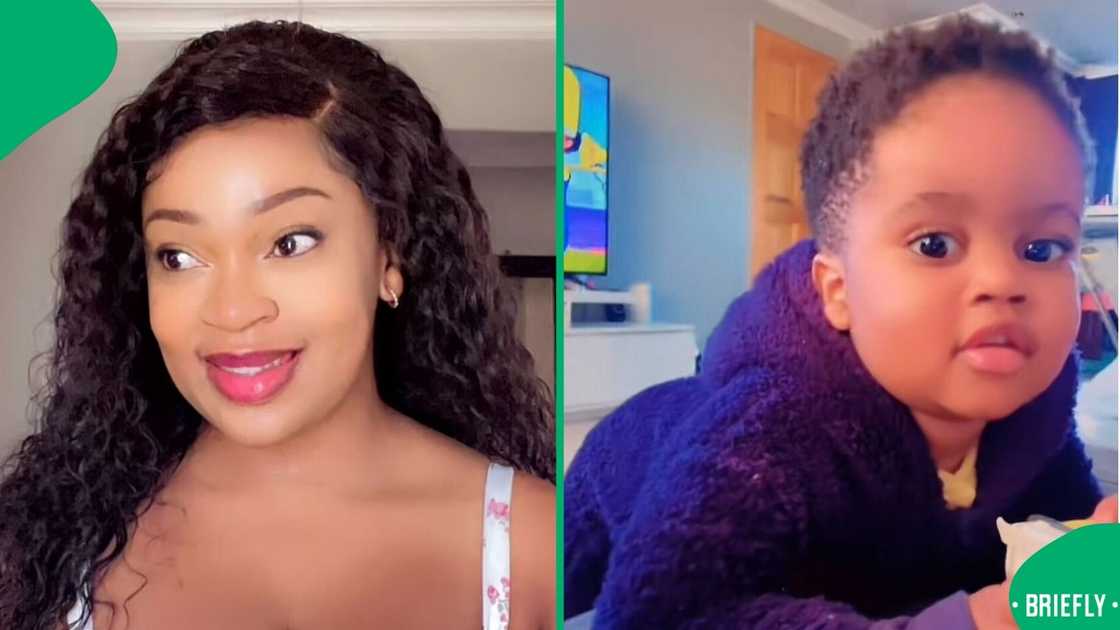 A mother showcased her creative hack to keep her toddler's shoes on during winter. A mother showcased her creative hack to keep her toddler's shoes on during winter.