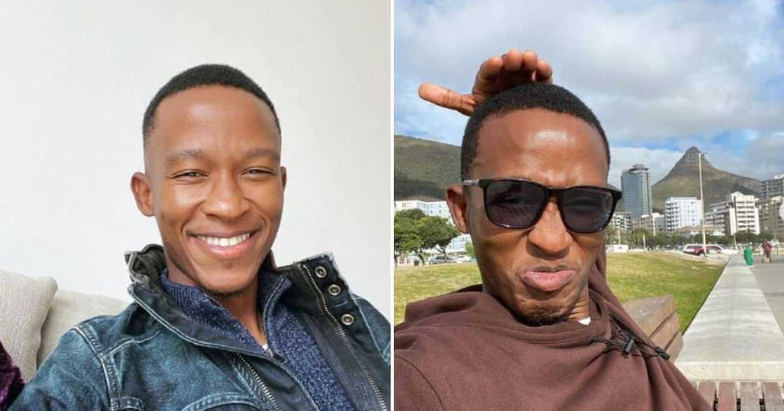 Katlego Maboe celebrates his mother's birthday