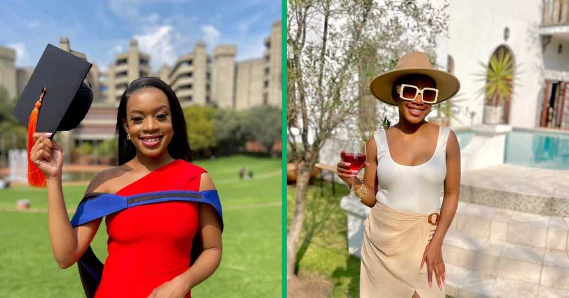 A young graduate flexes her big wins in a year. A young graduate flexes her big wins in a year.