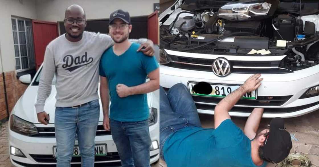 Grateful man thanks mechanic who fixed his car on a Saturday for free Grateful man thanks mechanic who fixed his car on a Saturday for free