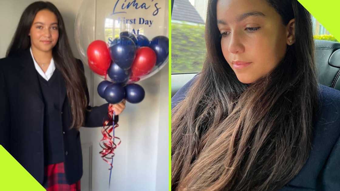 Lima Rose McCarthy dressed in school uniform on her first day in senior school. Photo: staceymccarthy17. Lima Rose McCarthy dressed in school uniform on her first day in senior school. Photo: staceymccarthy17.