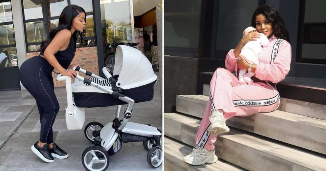 Faith Nketsi and baby Sky, who made her gain booty fat after giving birth to her. Faith Nketsi and baby Sky, who made her gain booty fat after giving birth to her.