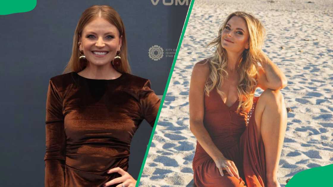 Leani van Niekerk in brown dresses