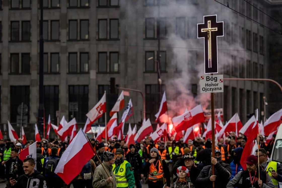 Several Catholic groups took part in the event Several Catholic groups took part in the event