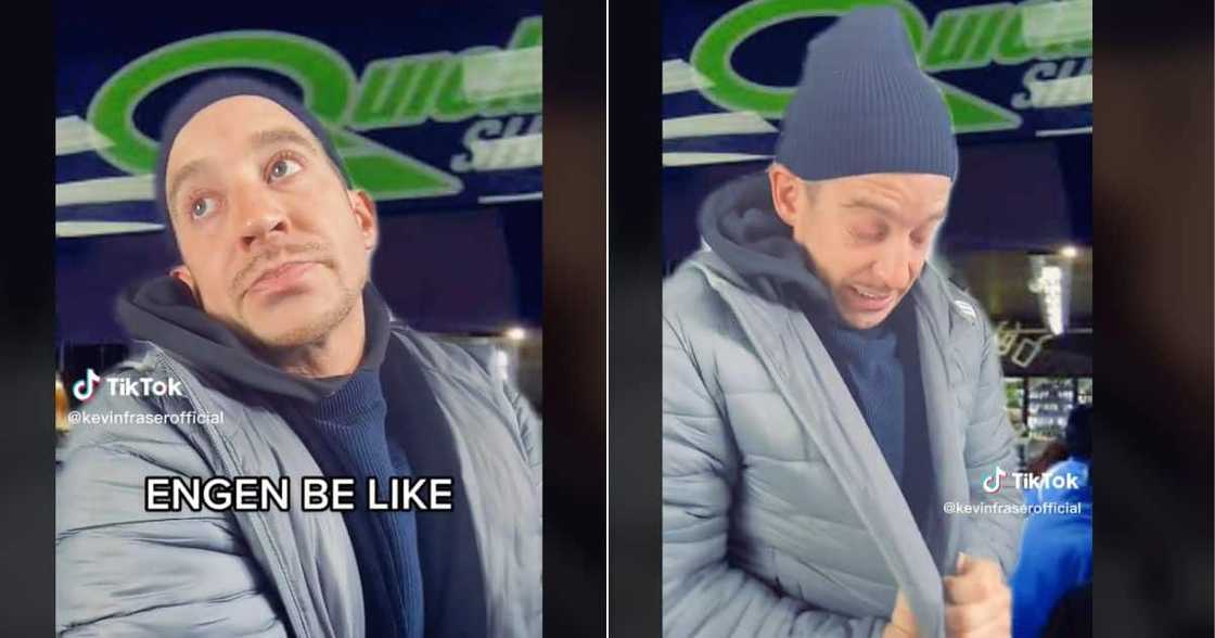 Man pretends to work at Engen Man pretends to work at Engen