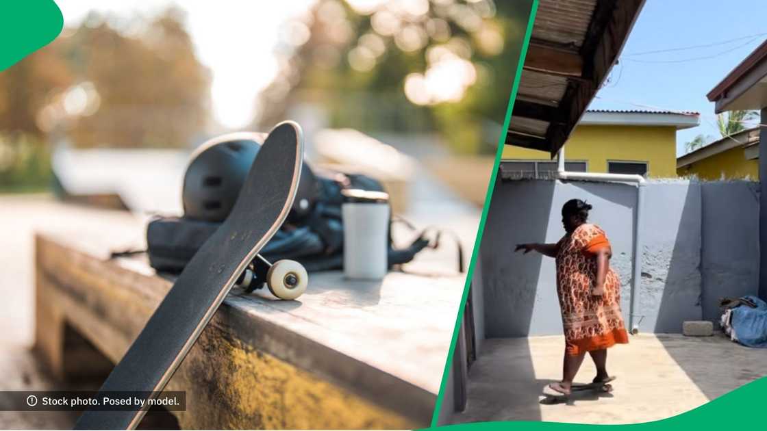 Woman surprises TikTok viewers with skateboard skills Woman surprises TikTok viewers with skateboard skills