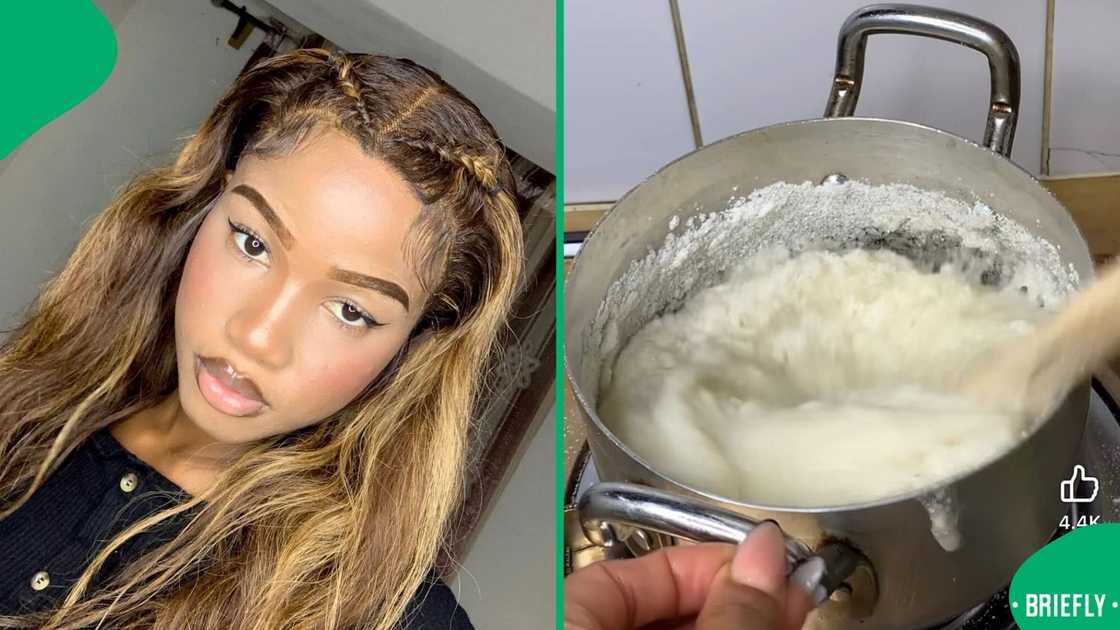A woman showcased how she made pap pies, which sparked a debate online. A woman showcased how she made pap pies, which sparked a debate online.