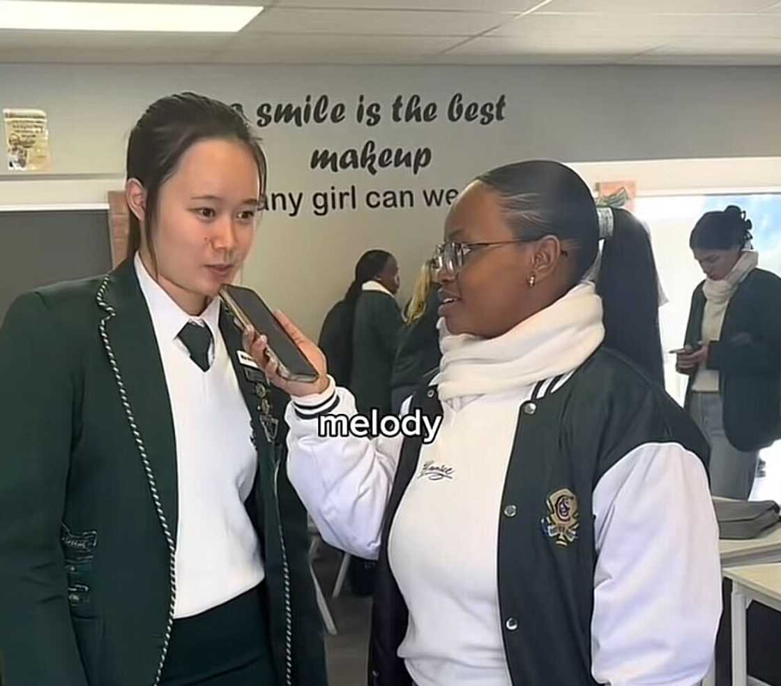 A group of Grade 12 learners shared their highest and lowest marks in a TikTok video.