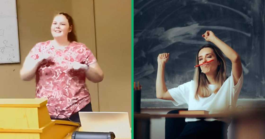 A Tshwane University of Technology was captured in a TikTok video dancing in class. A Tshwane University of Technology was captured in a TikTok video dancing in class.