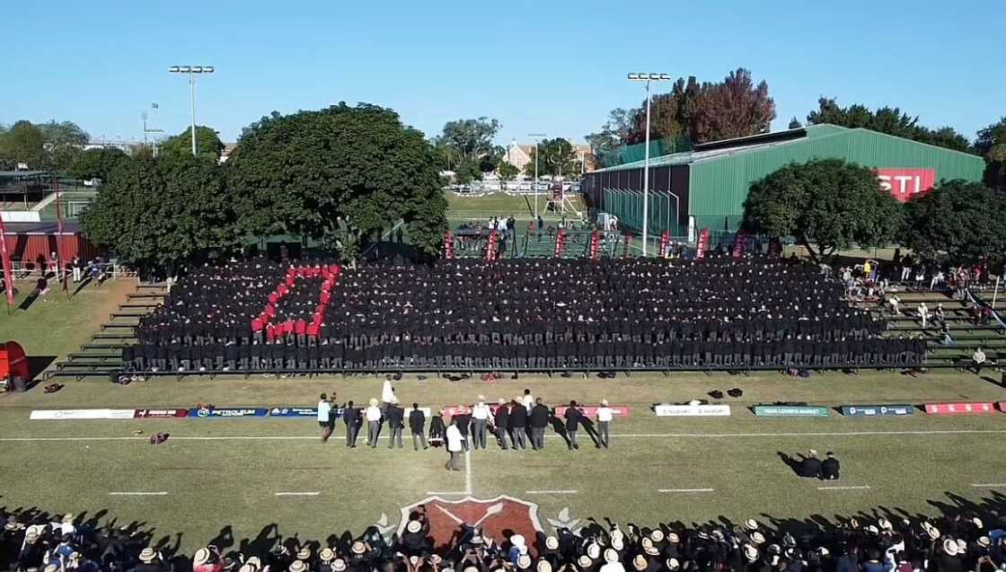 Maritzburg College left South Africans in awe with its impressive blazer display. Maritzburg College left South Africans in awe with its impressive blazer display.