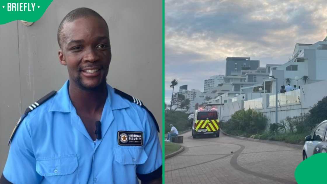 A security officer saved a boy's life.