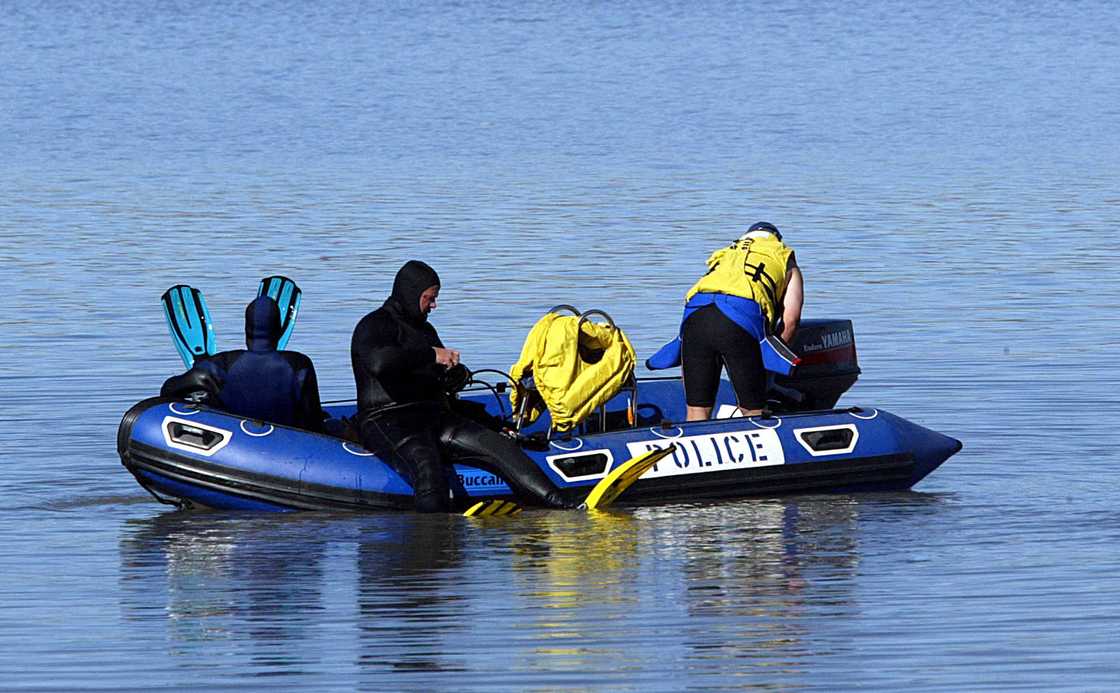 Police divers were called in to retrieve the dismembered body parts. Police divers were called in to retrieve the dismembered body parts.