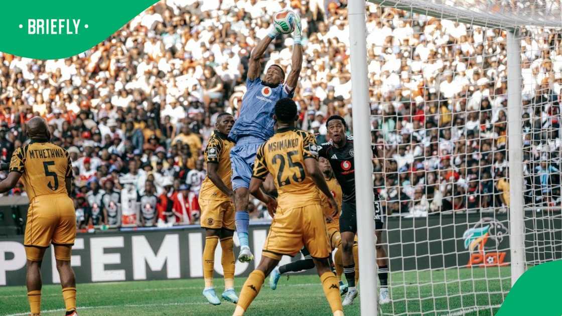 Brendan Peterson in action during the match against Orlando Pirates