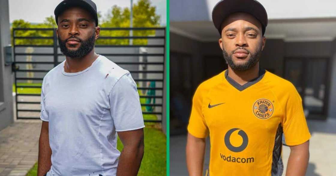 Temba Bavuma rocked a Kaizer Chiefs t-shirt.