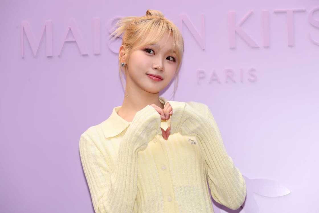 LE SSERAFIM’s leader Kim Chae-Won in Seoul, South Korea. LE SSERAFIM’s leader Kim Chae-Won in Seoul, South Korea.