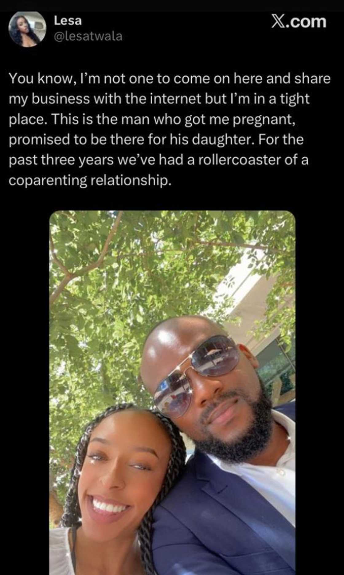 Lesa Twala posted o X ready to expose her ex Loyiso Vanqa Lesa Twala posted o X ready to expose her ex Loyiso Vanqa