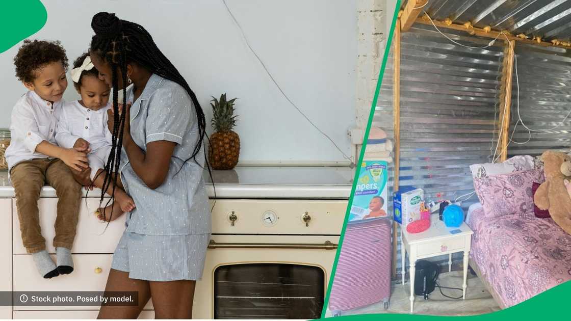 24-year-old single on moves into shack with two kids