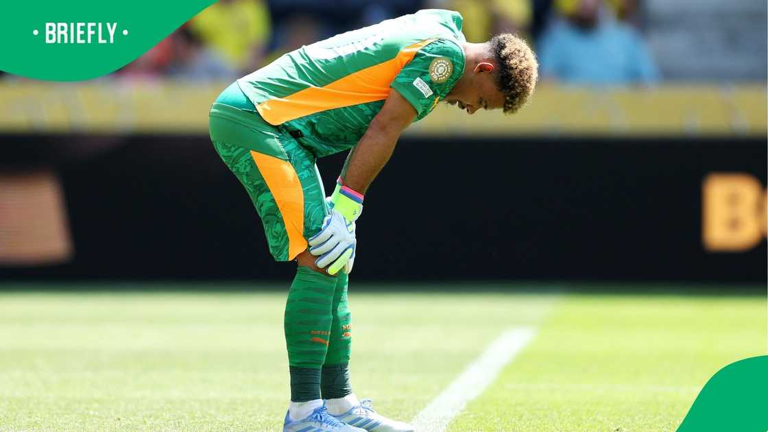 Ronwen Williams dejected after making a costly error against Borussia Dortmund Ronwen Williams dejected after making a costly error against Borussia Dortmund