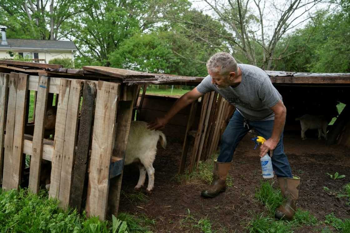 Gaston County resident Jim McMahan, 65, worries about the impact that blasting at the mine might have on his animals