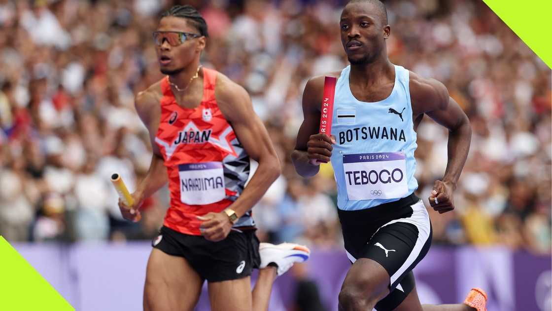 Letsile Tebogo leads Botswana into 4x400 relay final at Paris 2024.