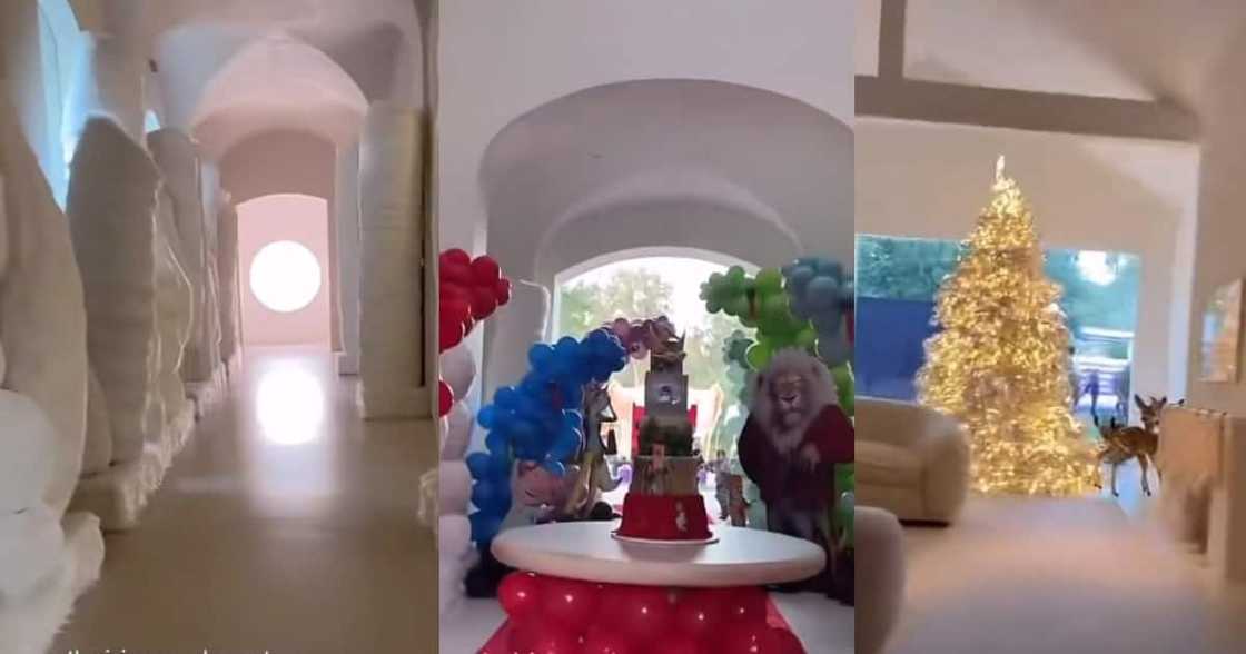 Kim Kardashian, North West, TikTok, show off house, Christmas decorations Kim Kardashian, North West, TikTok, show off house, Christmas decorations